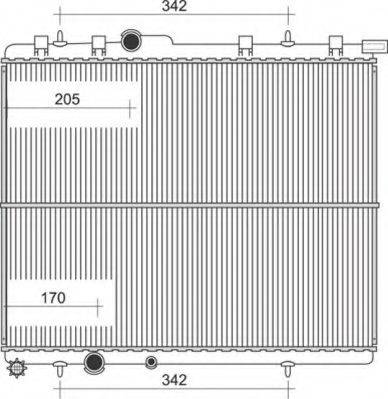 Magneti Marelli 350213107800 - Radiateur, refroidissement du moteur cwaw.fr