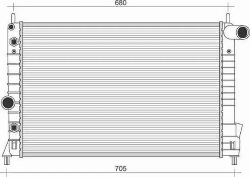 Magneti Marelli 350213114800 - Radiateur, refroidissement du moteur cwaw.fr