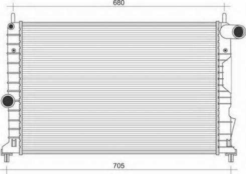 Magneti Marelli 350213115009 - Radiateur, refroidissement du moteur cwaw.fr