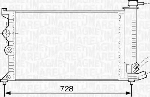 Magneti Marelli 350213118600 - Radiateur, refroidissement du moteur cwaw.fr