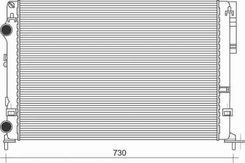 Magneti Marelli 350213113100 - Radiateur, refroidissement du moteur cwaw.fr