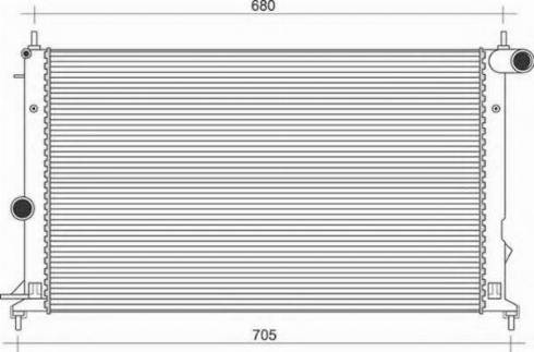 Magneti Marelli 350213112400 - Radiateur, refroidissement du moteur cwaw.fr