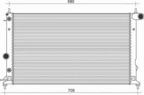 Magneti Marelli 350213112500 - Radiateur, refroidissement du moteur cwaw.fr