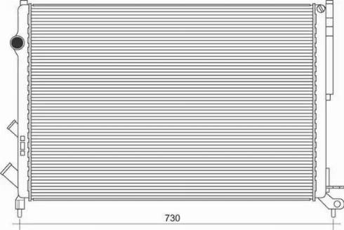 Magneti Marelli 350213112800 - Radiateur, refroidissement du moteur cwaw.fr