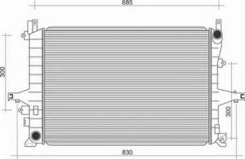 Magneti Marelli 350213117100 - Radiateur, refroidissement du moteur cwaw.fr