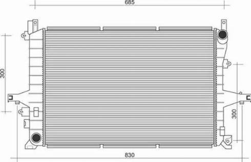 Magneti Marelli 350213117200 - Radiateur, refroidissement du moteur cwaw.fr