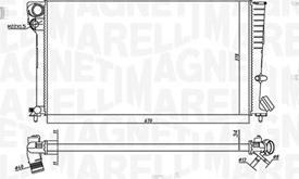 Magneti Marelli 350213186500 - Radiateur, refroidissement du moteur cwaw.fr