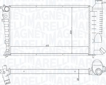 Magneti Marelli 350213188400 - Radiateur, refroidissement du moteur cwaw.fr