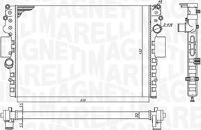 Magneti Marelli 350213183800 - Radiateur, refroidissement du moteur cwaw.fr