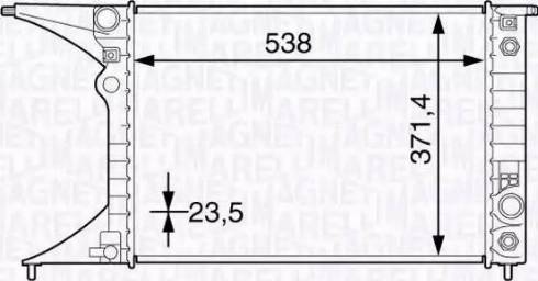 Magneti Marelli 350213130800 - Radiateur, refroidissement du moteur cwaw.fr