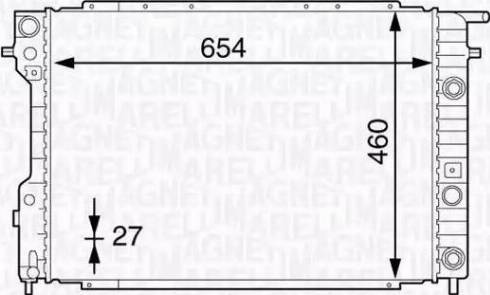 Magneti Marelli 350213131100 - Radiateur, refroidissement du moteur cwaw.fr