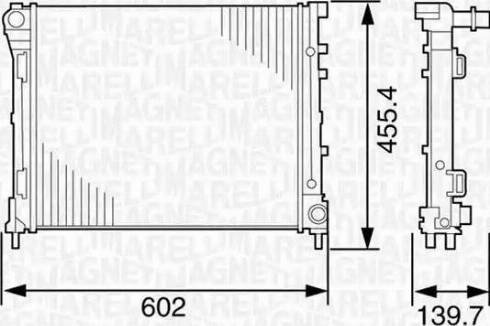 Magneti Marelli 350213120800 - Radiateur, refroidissement du moteur cwaw.fr