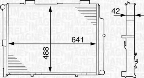 Magneti Marelli 350213122600 - Radiateur, refroidissement du moteur cwaw.fr