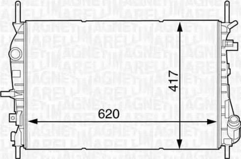 Magneti Marelli 350213122300 - Radiateur, refroidissement du moteur cwaw.fr