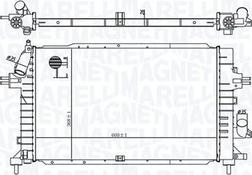 Magneti Marelli 350213176100 - Radiateur, refroidissement du moteur cwaw.fr