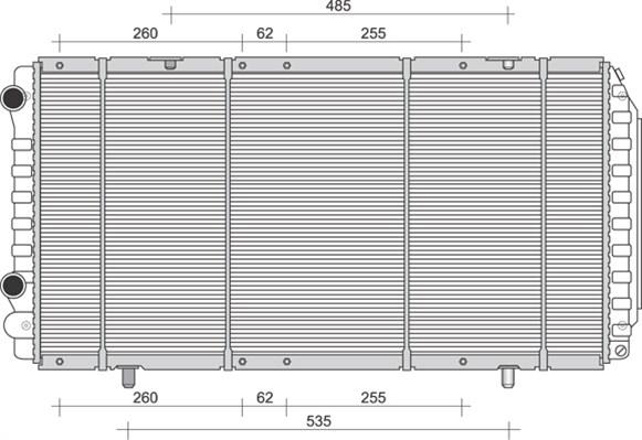 Magneti Marelli 350213894000 - Radiateur, refroidissement du moteur cwaw.fr