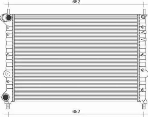 Magneti Marelli 350213896000 - Radiateur, refroidissement du moteur cwaw.fr