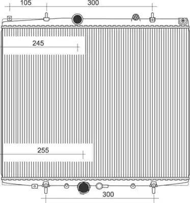 Magneti Marelli 350213893000 - Radiateur, refroidissement du moteur cwaw.fr