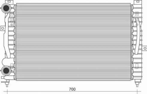 Magneti Marelli 350213849000 - Radiateur, refroidissement du moteur cwaw.fr