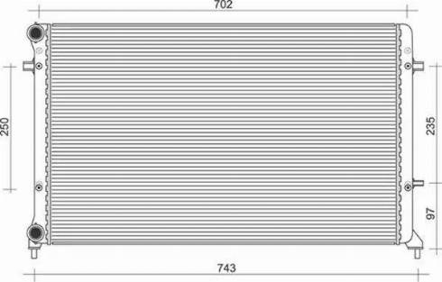 Magneti Marelli 350213854000 - Radiateur, refroidissement du moteur cwaw.fr