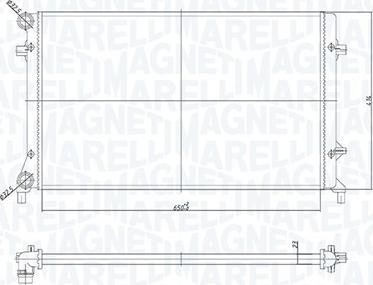 Magneti Marelli 350213853000 - Radiateur, refroidissement du moteur cwaw.fr