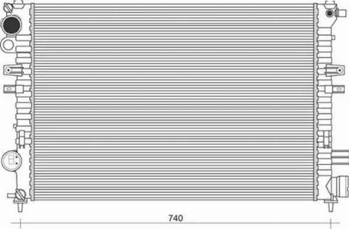 Magneti Marelli 350213866000 - Radiateur, refroidissement du moteur cwaw.fr