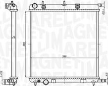 Magneti Marelli 350213819000 - Radiateur, refroidissement du moteur cwaw.fr