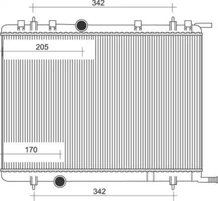 Magneti Marelli 350213884000 - Radiateur, refroidissement du moteur cwaw.fr