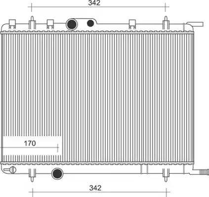 Magneti Marelli 350213885000 - Radiateur, refroidissement du moteur cwaw.fr