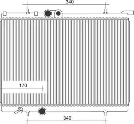 Magneti Marelli 350213881000 - Radiateur, refroidissement du moteur cwaw.fr