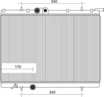 Magneti Marelli 350213883000 - Radiateur, refroidissement du moteur cwaw.fr