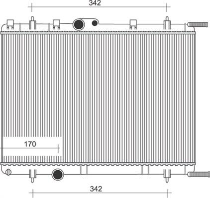 Magneti Marelli 350213887000 - Radiateur, refroidissement du moteur cwaw.fr