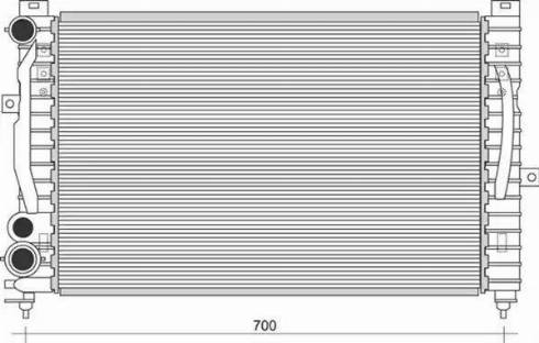 Magneti Marelli 350213836000 - Radiateur, refroidissement du moteur cwaw.fr