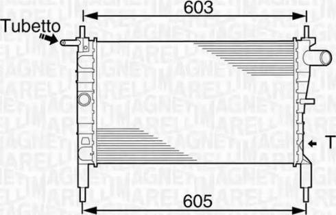 Magneti Marelli 350213831000 - Radiateur, refroidissement du moteur cwaw.fr