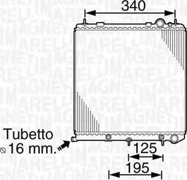 Magneti Marelli 350213820000 - Radiateur, refroidissement du moteur cwaw.fr