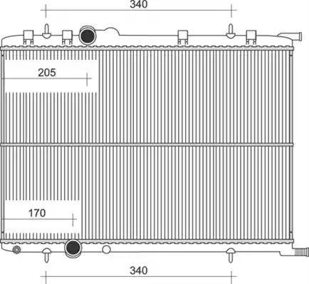 Magneti Marelli 350213875000 - Radiateur, refroidissement du moteur cwaw.fr