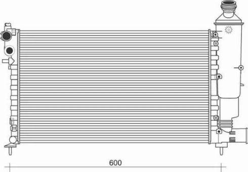 Magneti Marelli 350213871000 - Radiateur, refroidissement du moteur cwaw.fr