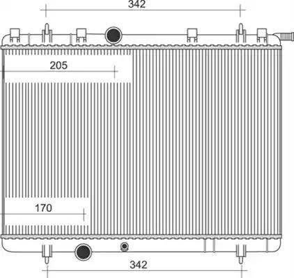 Magneti Marelli 350213873000 - Radiateur, refroidissement du moteur cwaw.fr