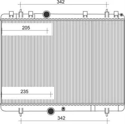 Magneti Marelli 350213877000 - Radiateur, refroidissement du moteur cwaw.fr