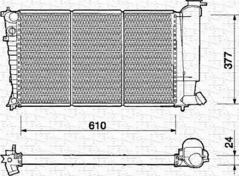 Magneti Marelli 350213311000 - Radiateur, refroidissement du moteur cwaw.fr