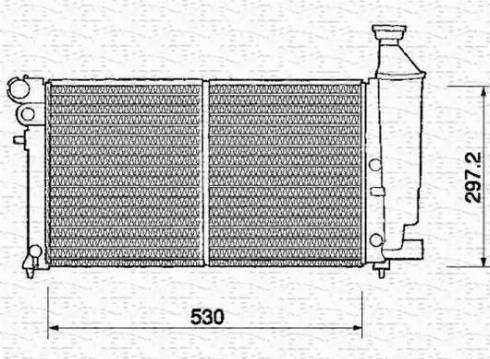 Magneti Marelli 350213374000 - Radiateur, refroidissement du moteur cwaw.fr