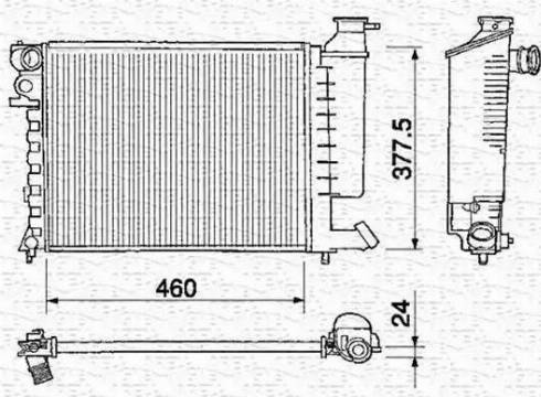 Magneti Marelli 350213373000 - Radiateur, refroidissement du moteur cwaw.fr