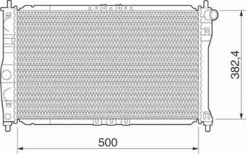 Magneti Marelli 350213268000 - Radiateur, refroidissement du moteur cwaw.fr