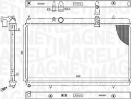 Magneti Marelli 350213200900 - Radiateur, refroidissement du moteur cwaw.fr