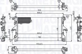 Magneti Marelli 350213215200 - Radiateur, refroidissement du moteur cwaw.fr