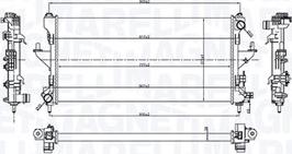 Magneti Marelli 350213216600 - Radiateur, refroidissement du moteur cwaw.fr