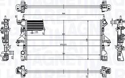 Magneti Marelli 350213211900 - Radiateur, refroidissement du moteur cwaw.fr