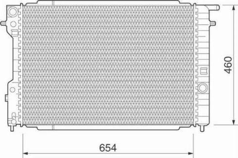 Magneti Marelli 350213280000 - Radiateur, refroidissement du moteur cwaw.fr