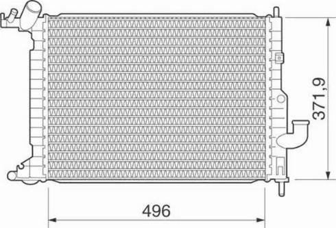 Magneti Marelli 350213278000 - Radiateur, refroidissement du moteur cwaw.fr