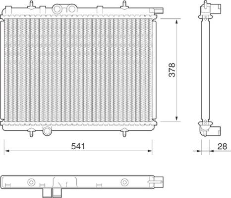 Magneti Marelli 350213797000 - Radiateur, refroidissement du moteur cwaw.fr